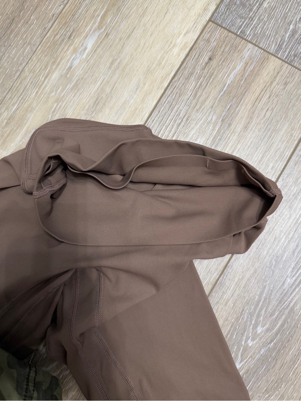 High-Rise Brown Women's Leggings - Everyday Activewear - Picture 3 of 6